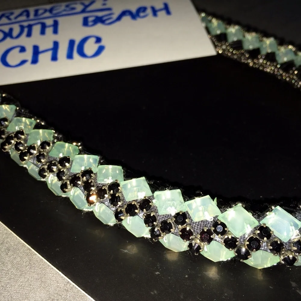 Zara Green/Black Statement Necklace NWT